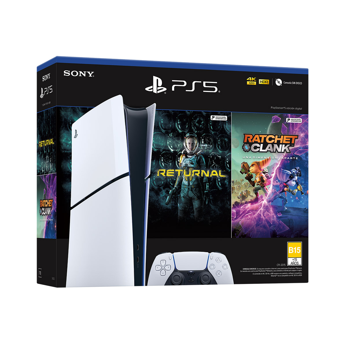 Consola PlayStation®5 (Modelo Slim) Con 2 Juegos - Versión Digital image number null