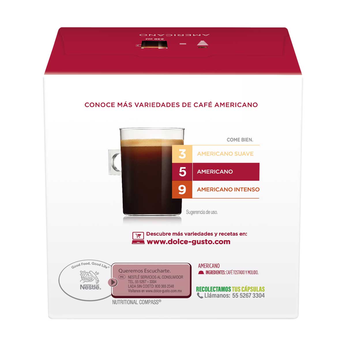 Cápsulas de Nescafé Americano image number null