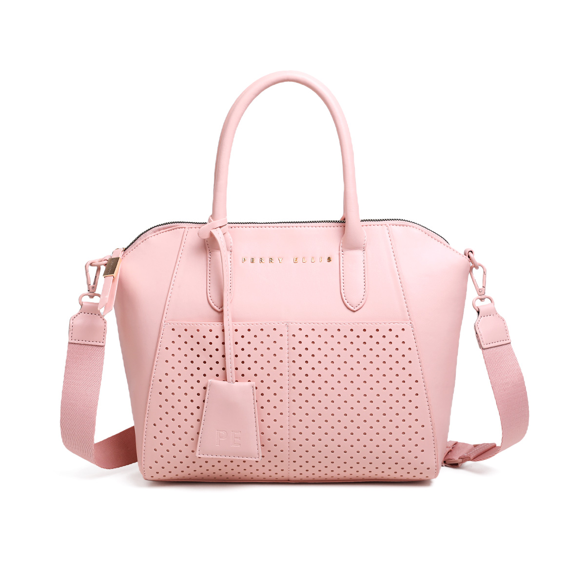 Bolso Satchel Perry Ellis Rosa para Mujer image number null