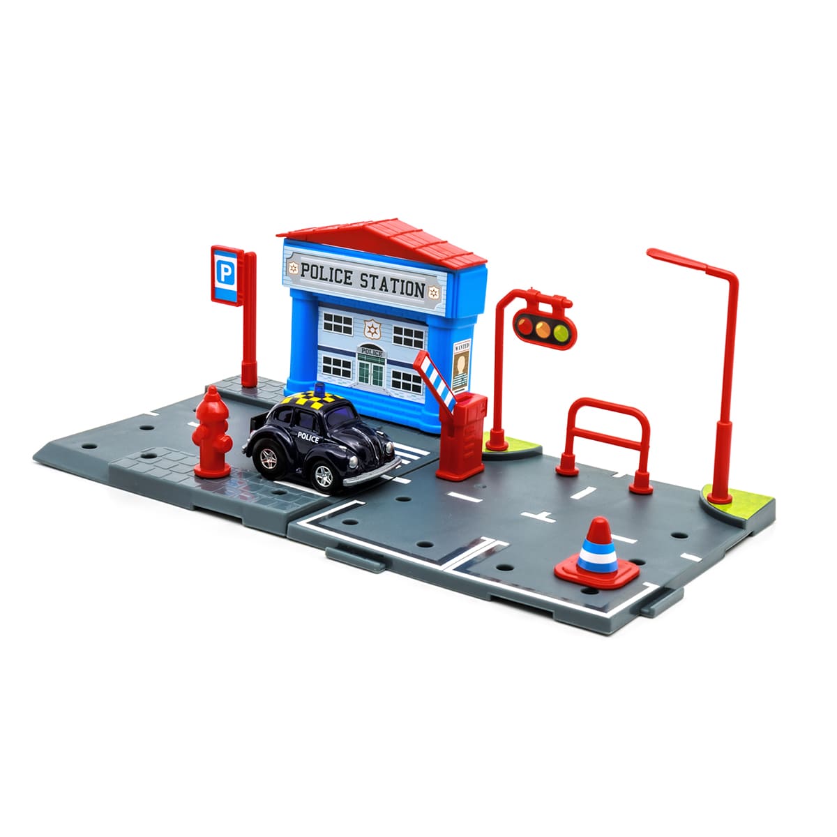 Set Armable WELLY Estaci&oacute;n de Bomberos con Veh&iacute;culo a Escala 1963 Volkswagen T1 Bus image number null