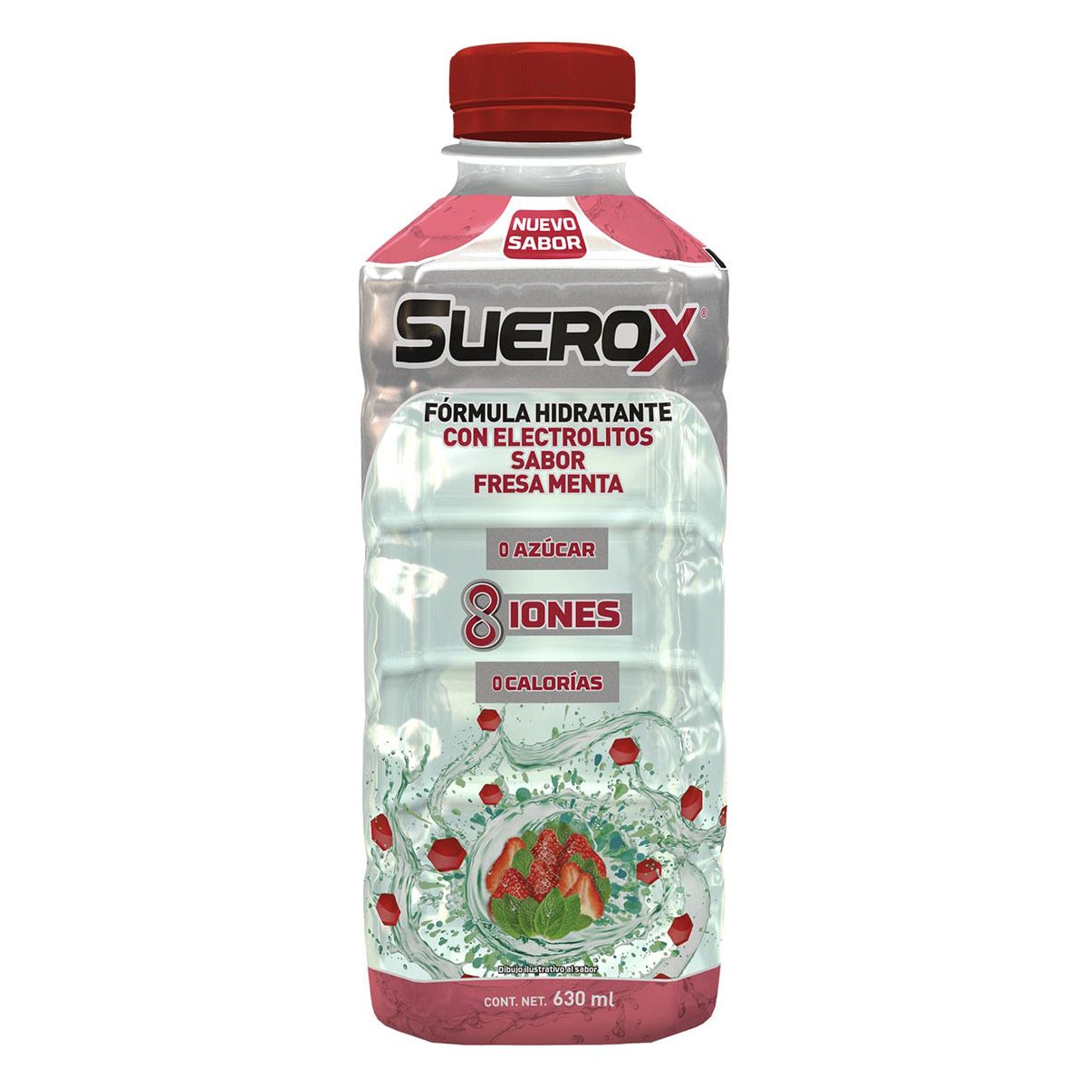 Suerox Adulto 8iones Fresa Menta 630 ml image number null