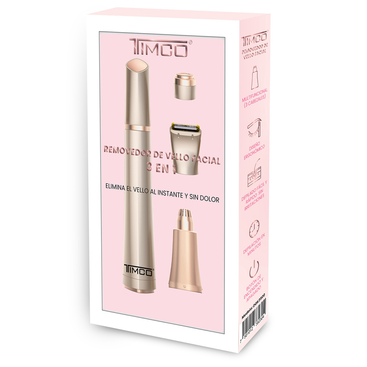 Depiladora El&eacute;ctrica Facial Timco para Mujer image number null