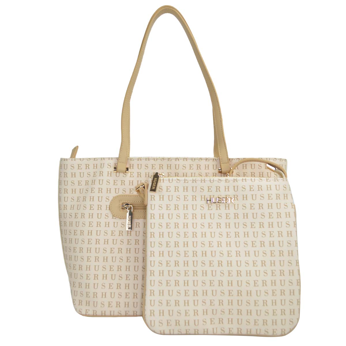 Bolsa Tote Huser Beige para Mujer image number null