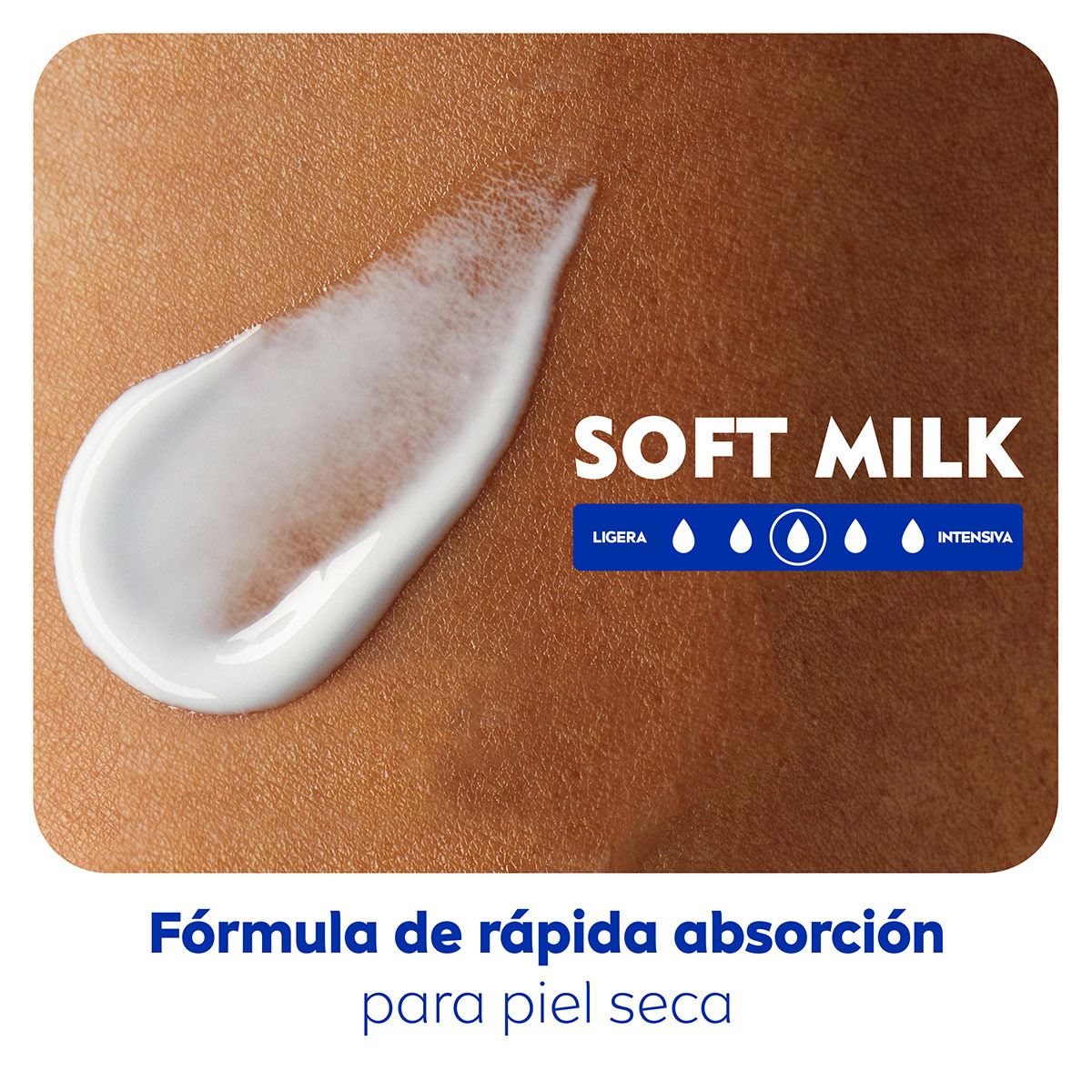Crema Corporal con Karité para Mujer, Soft Milk 48 horas de Humectación Profunda para Piel Seca, 100 ml image number null