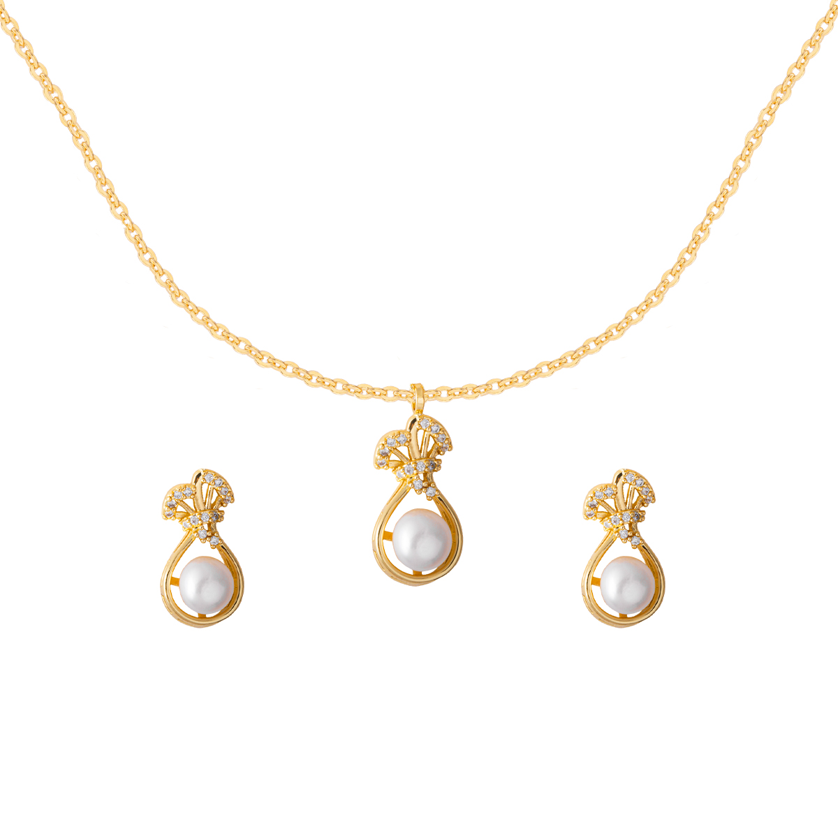 Set Collar y Aretes Chapa de Oro Unlimited by Oro Boleado image number null