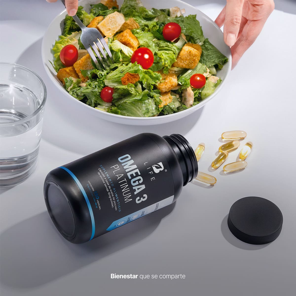 Omega 3 Platinum 180 C&aacute;psulas B Life image number null