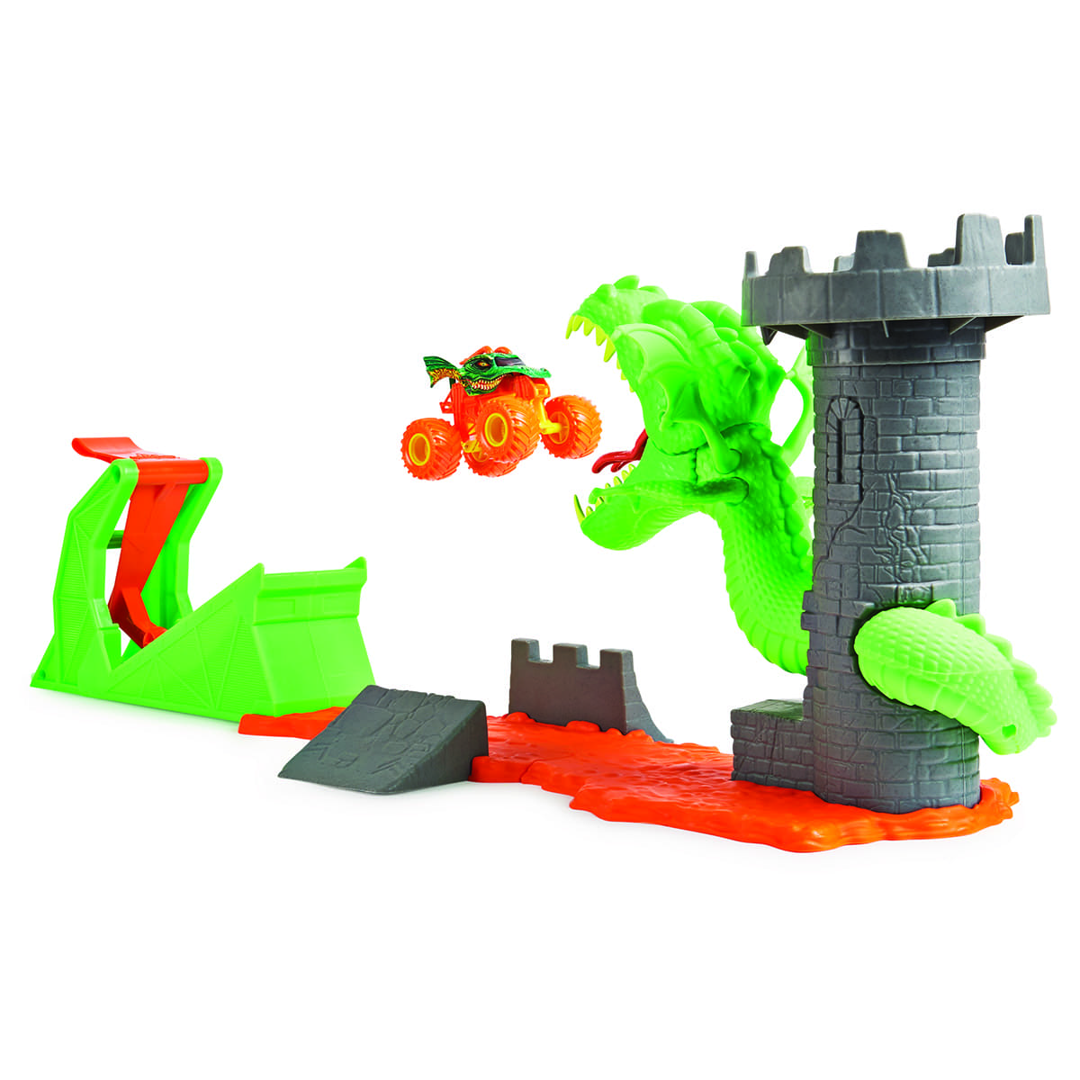 Escenario Oficial a escala Dueling Dragon de Monster Jam ¡Lanza para Derrotar al Dragón! image number null