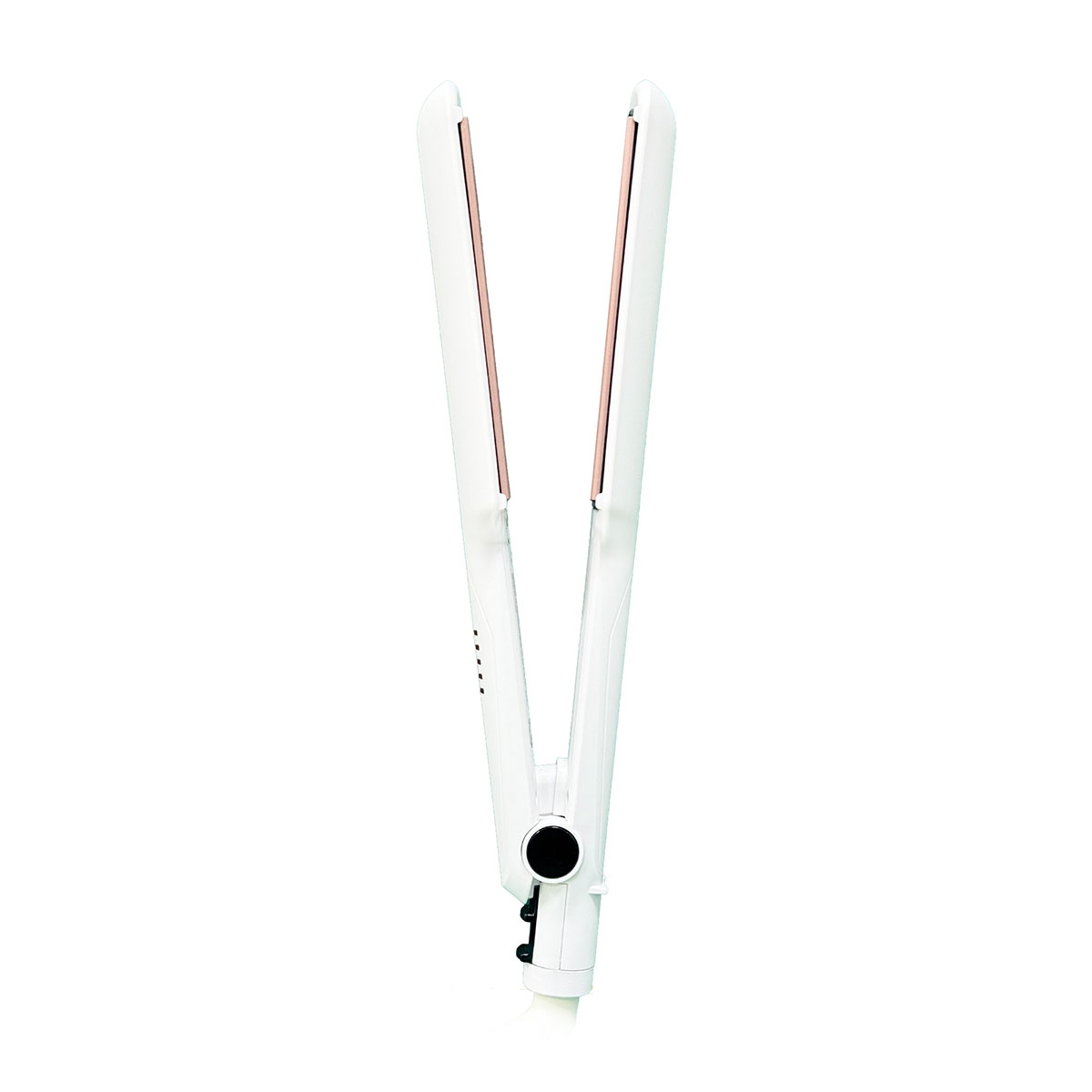 Conair Alaciadora Blanca Con Placas Rose Gold Doble Cerámica image number null