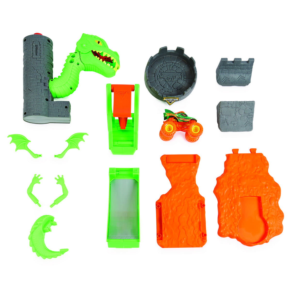 Escenario Oficial a escala Dueling Dragon de Monster Jam ¡Lanza para Derrotar al Dragón! image number null