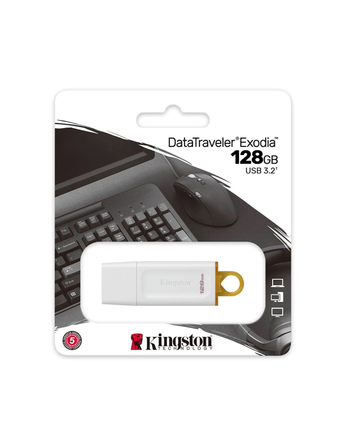 Usb Kingston 128gb Blanco Exodia image number null