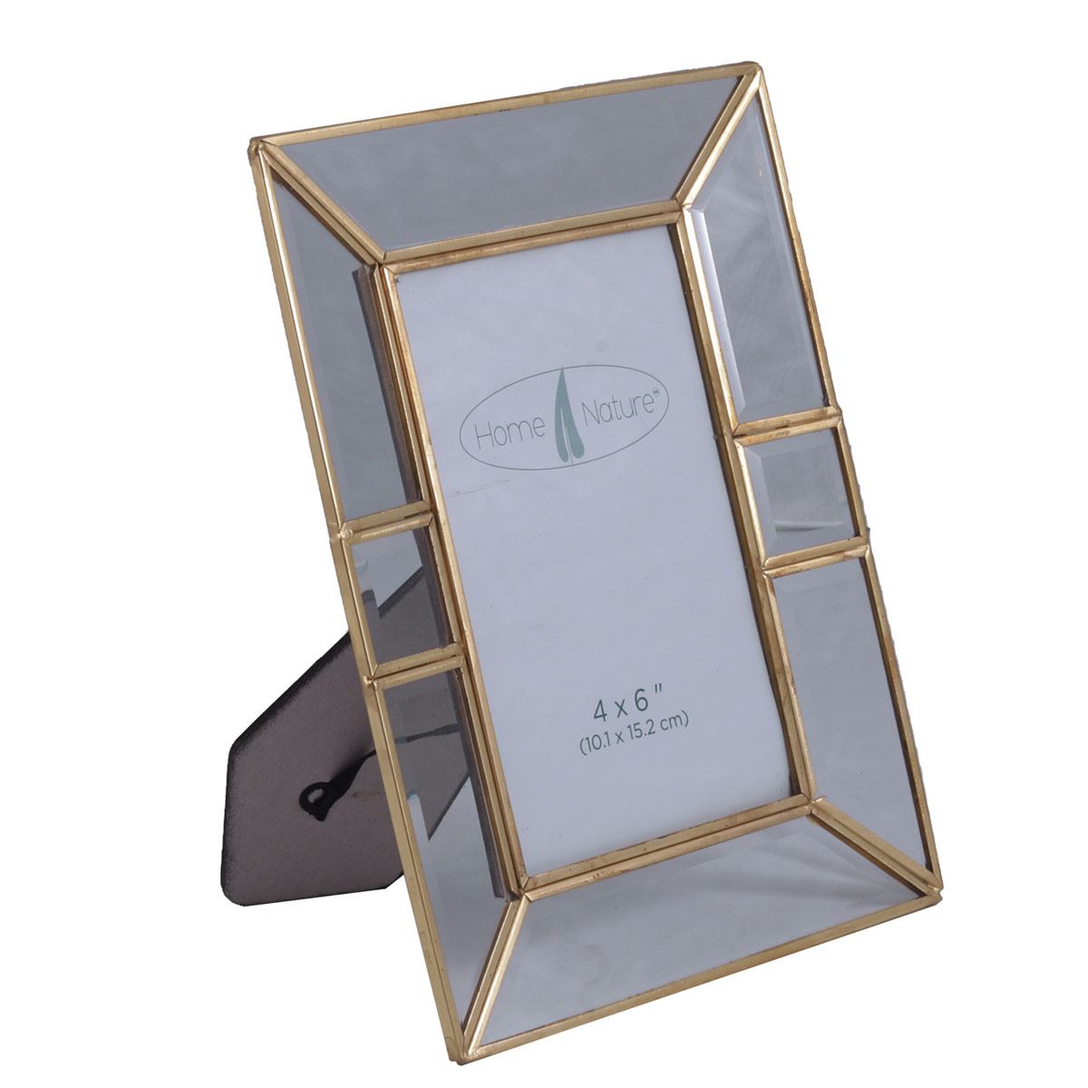 Home Nature portarretrato gold con bordes de metal 4*6" image number null