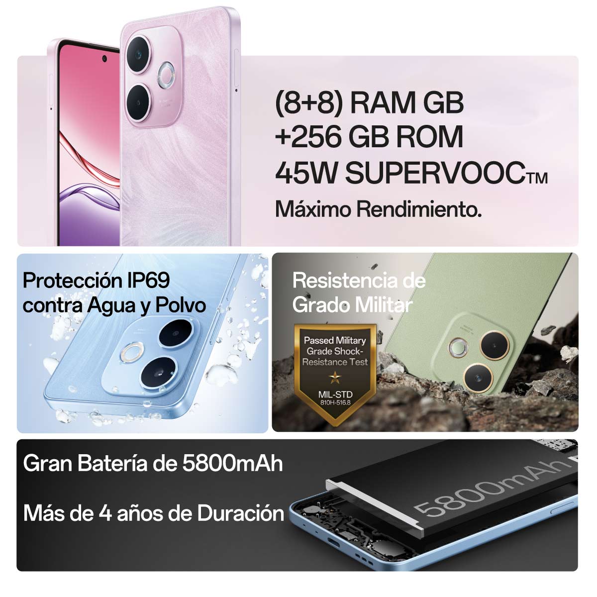Oppo A5 Pro 256GB Azul Telcel R9 image number null