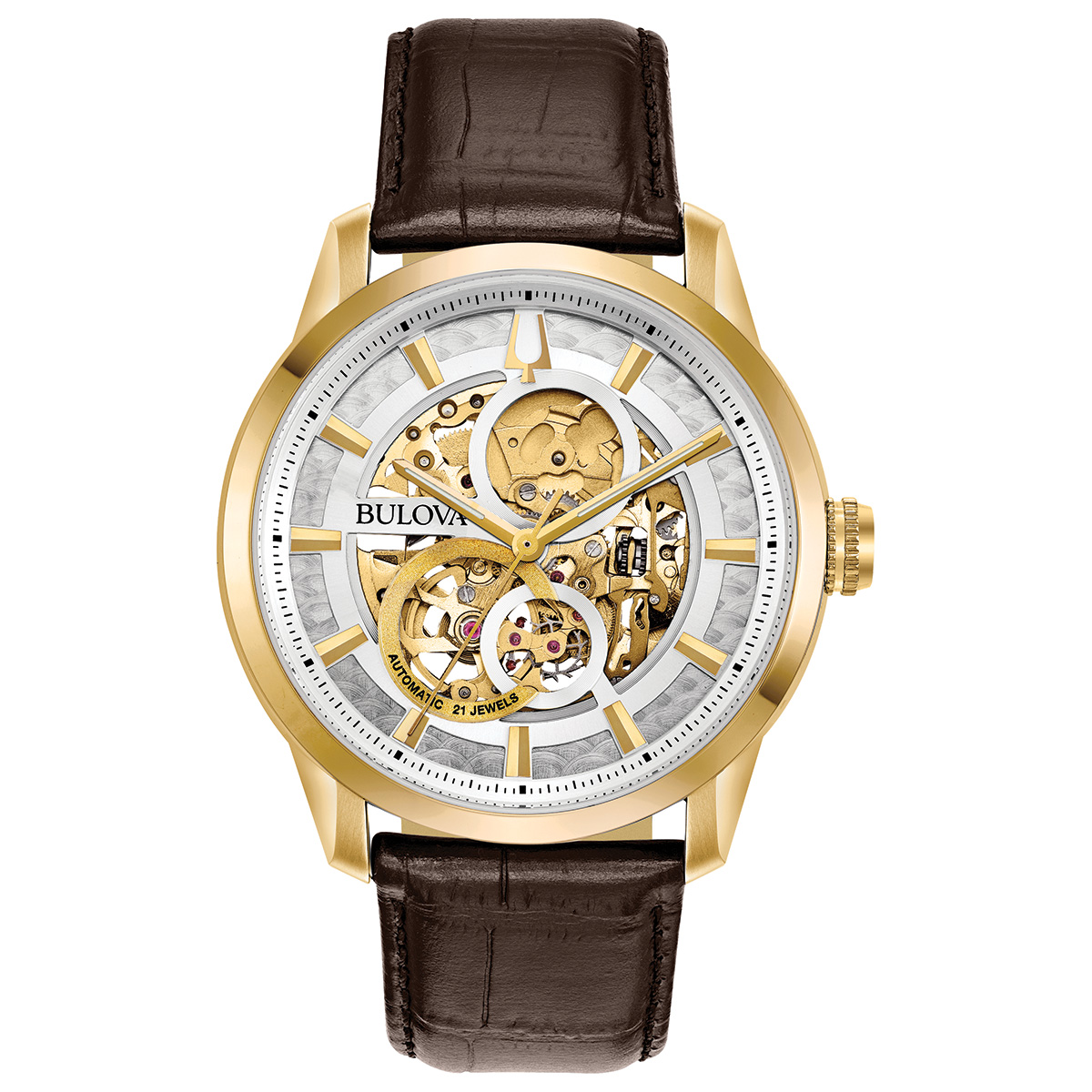 Reloj Bulova Mec&aacute;nico de Cuerda Autom&aacute;tica para Caballero 97A138 Colecci&oacute;n Stutton image number null