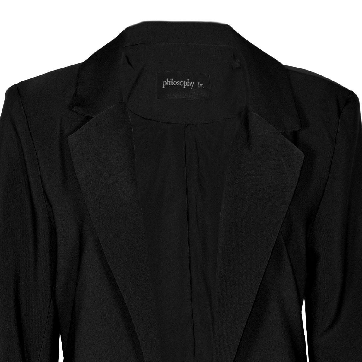 Saco liso con solapa para mujer Philosophy   Talla Chica image number null