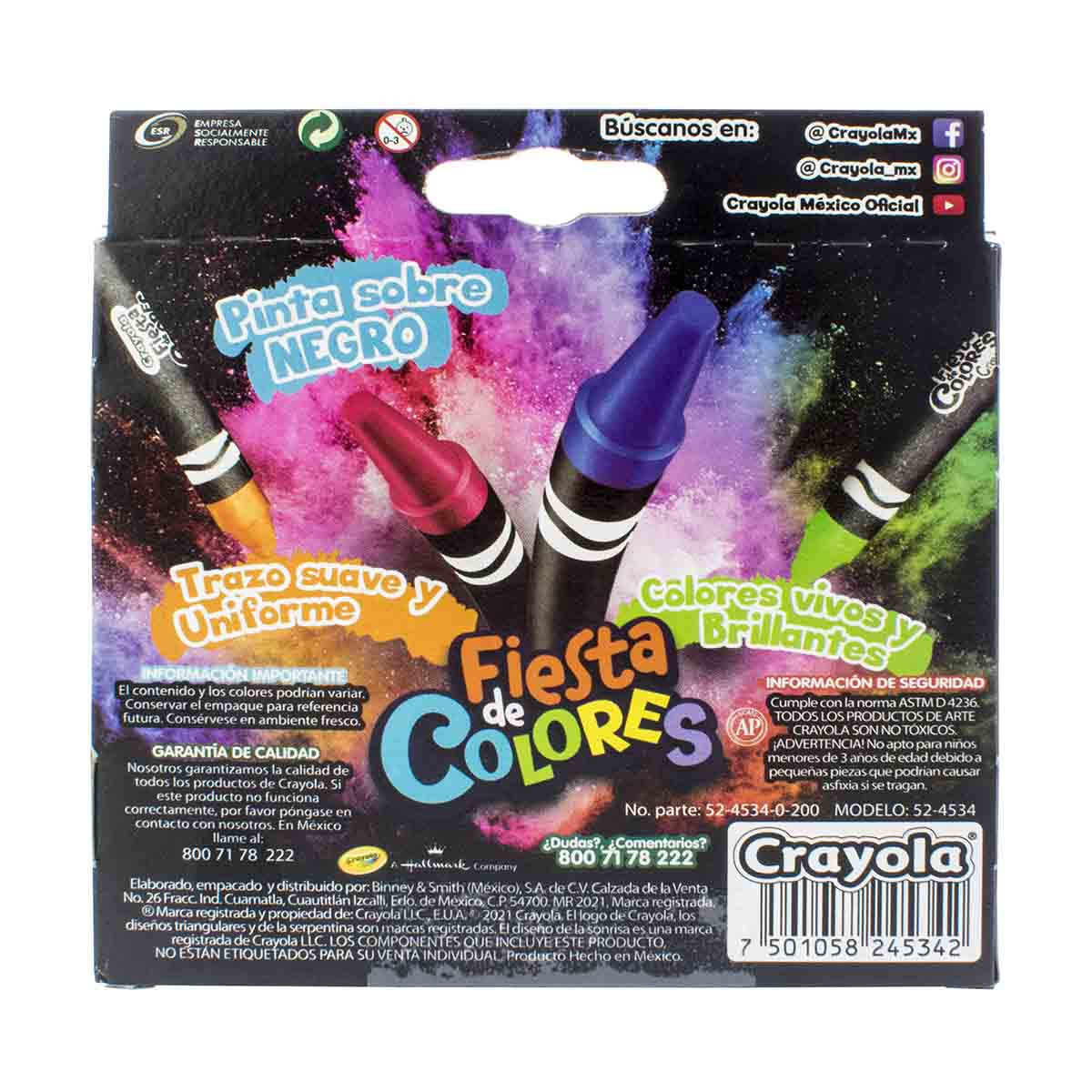 Crayones Fiesta De Colores Crayola image number null