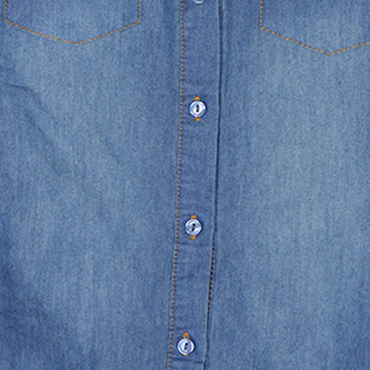 Blusa lisa con elevaci&oacute;n en manga para mujer Philosophy   Talla Grande image number null