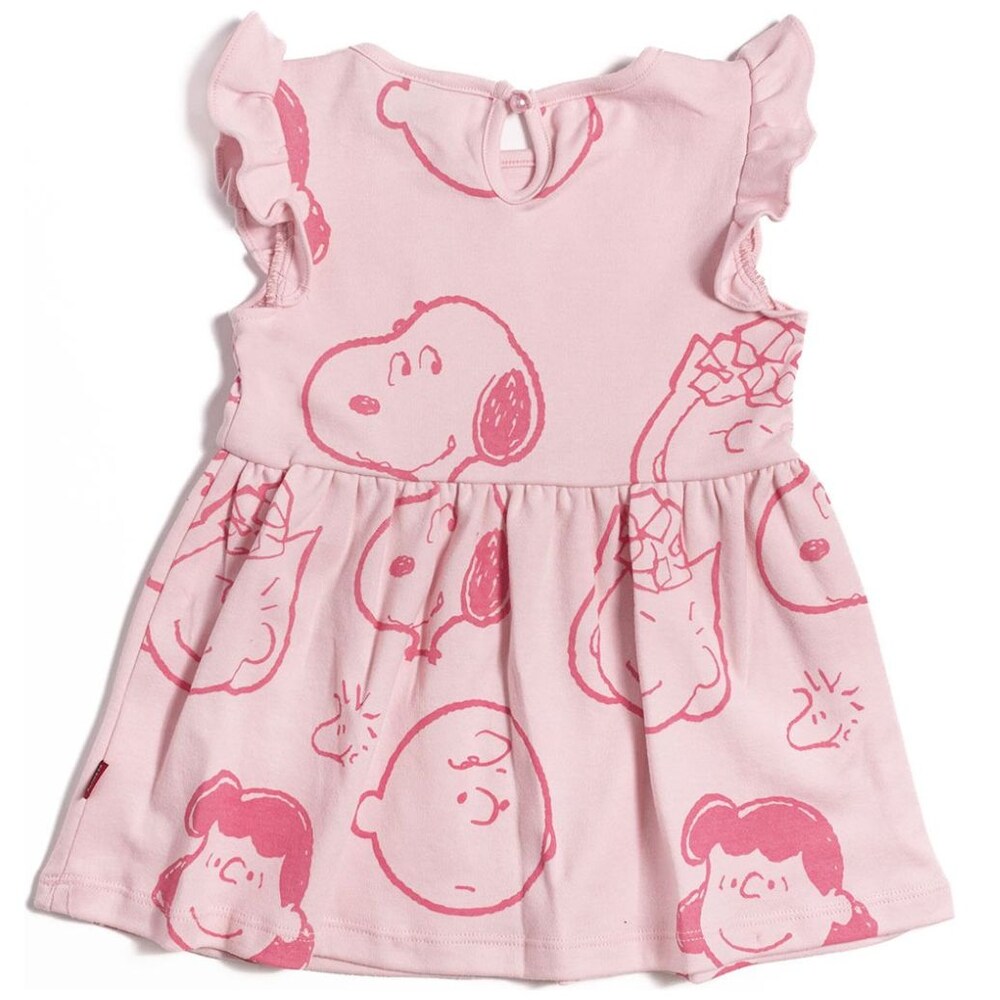 Vestido para Bebé Manga Corta Caras Snoopy image number 3