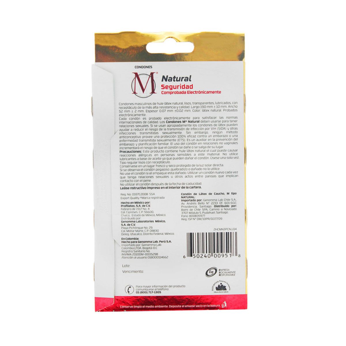 Condones M Natural image number null
