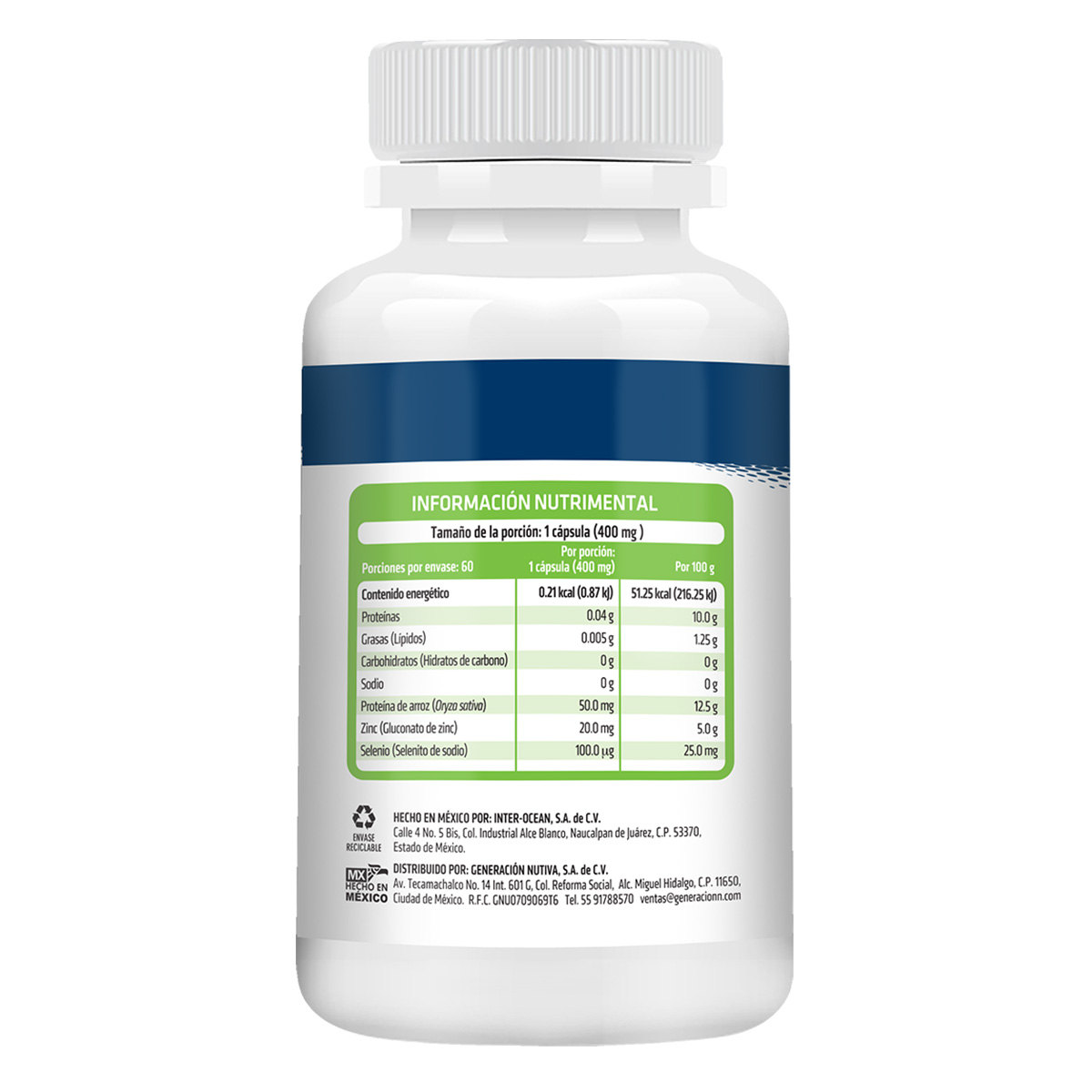 Suplemento Alimenticio Zinc y Selenio Max Healthaddiction image number null