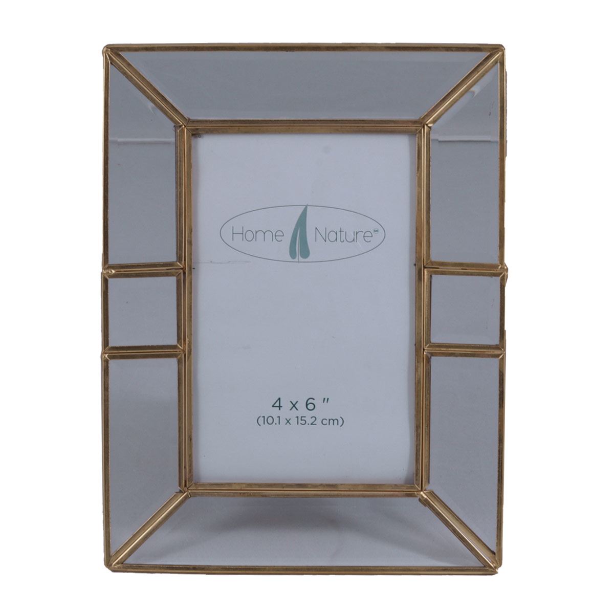 Home Nature portarretrato gold con bordes de metal 4*6" image number null