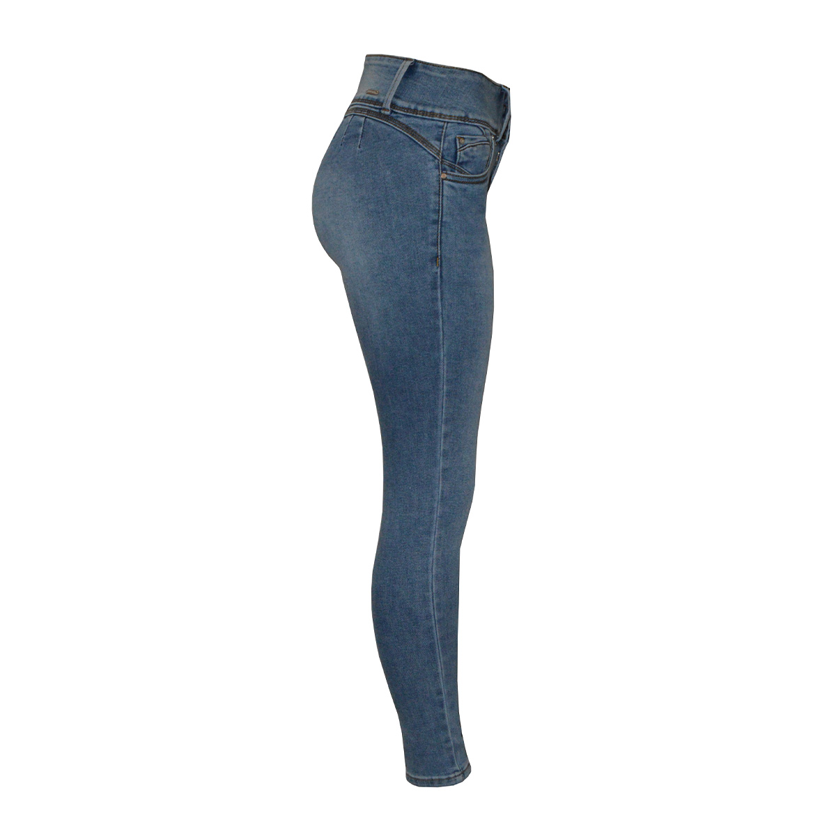 Jeans Liso Skinny De Pretina Ancha Philosophy para Mujer image number null