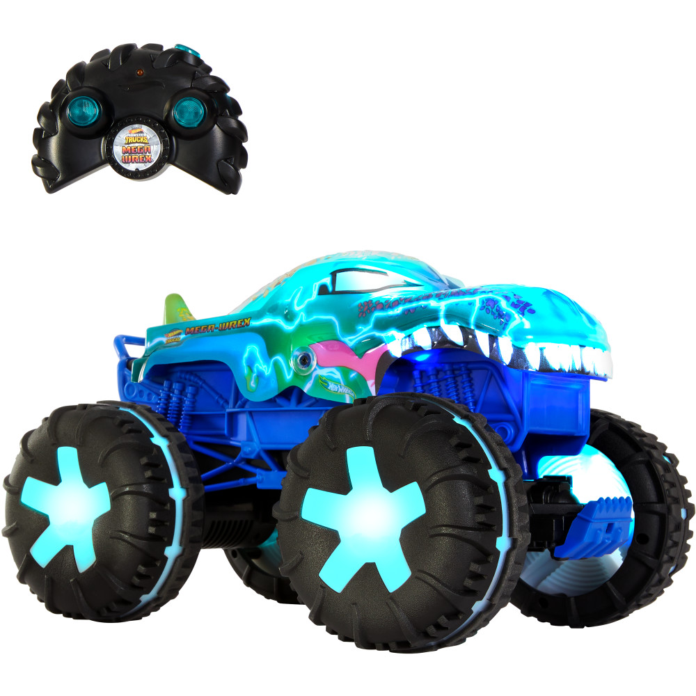 Vehículo de Control Remoto Mega Wrex con Luces y Sonidos Monster Trucks HOT WHEELS image number null