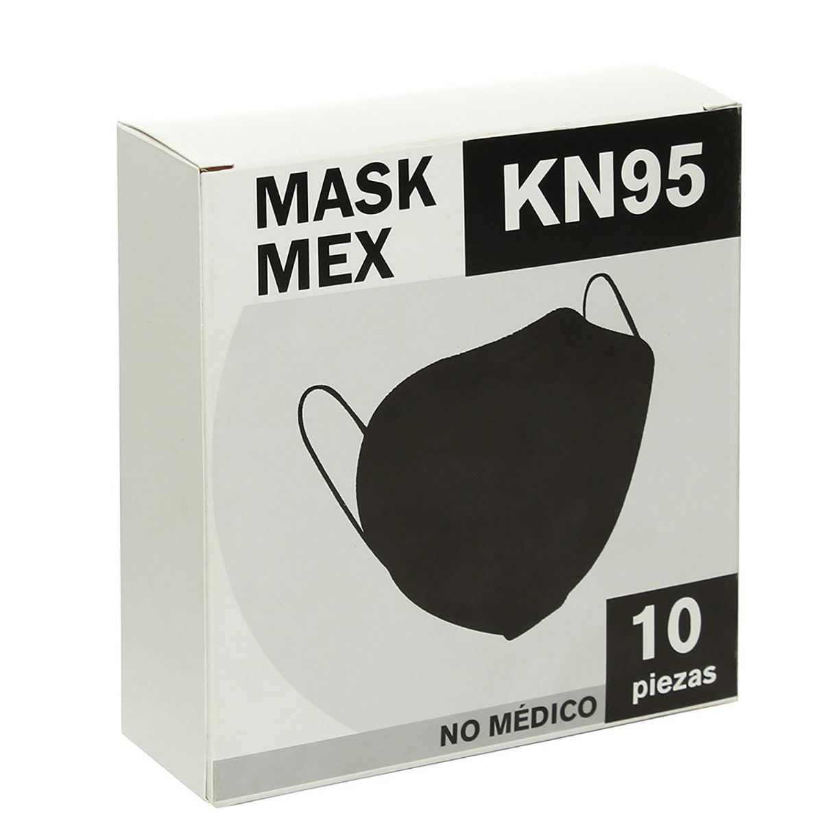 MÁSCARA KN95 NGR PAQ 10 PZS image number null