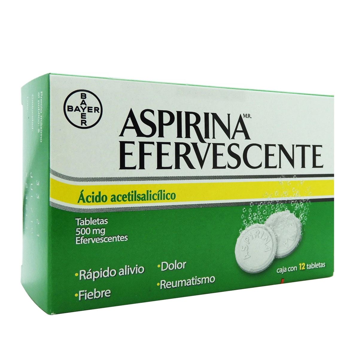 Aspirina Efervescente 12 Tabletas image number null