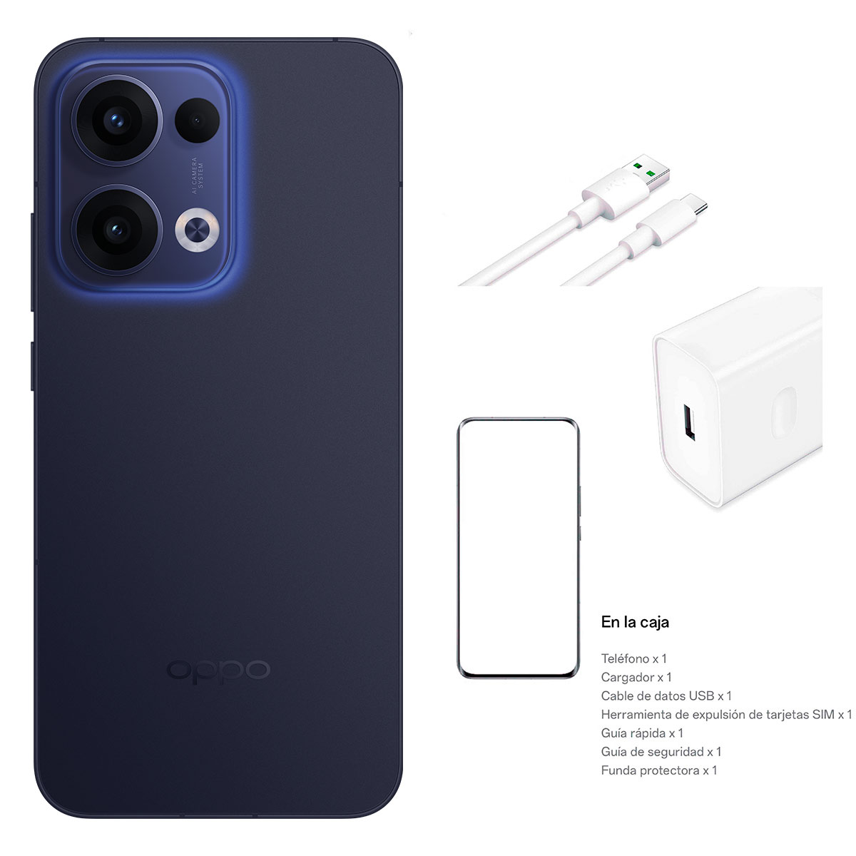 OPPO Reno13 5G 512GB Azul Telcel R4 image number null