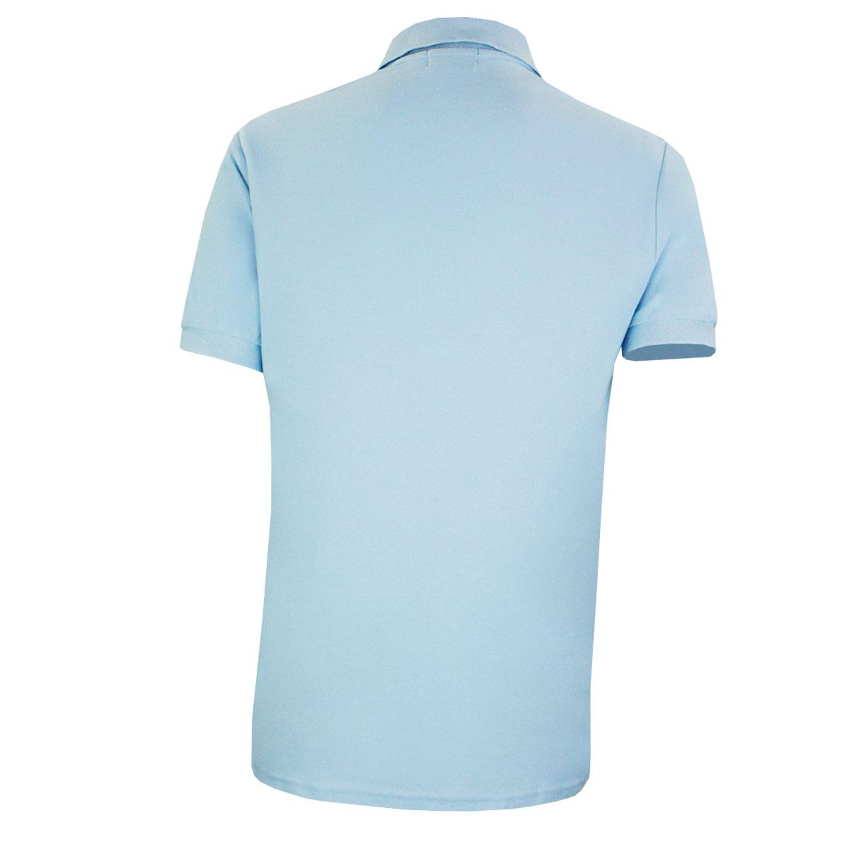 Playera Polo Mc Pique algod&oacute;n Md celeste image number null