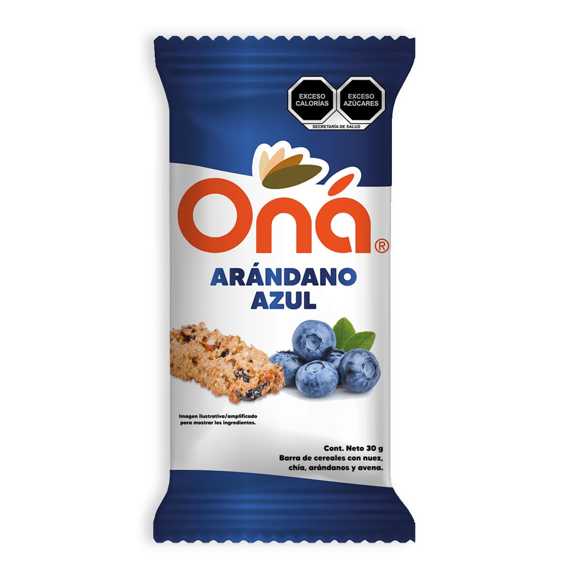 Barra De Cereales Arandano Azul Ona 30g image number null