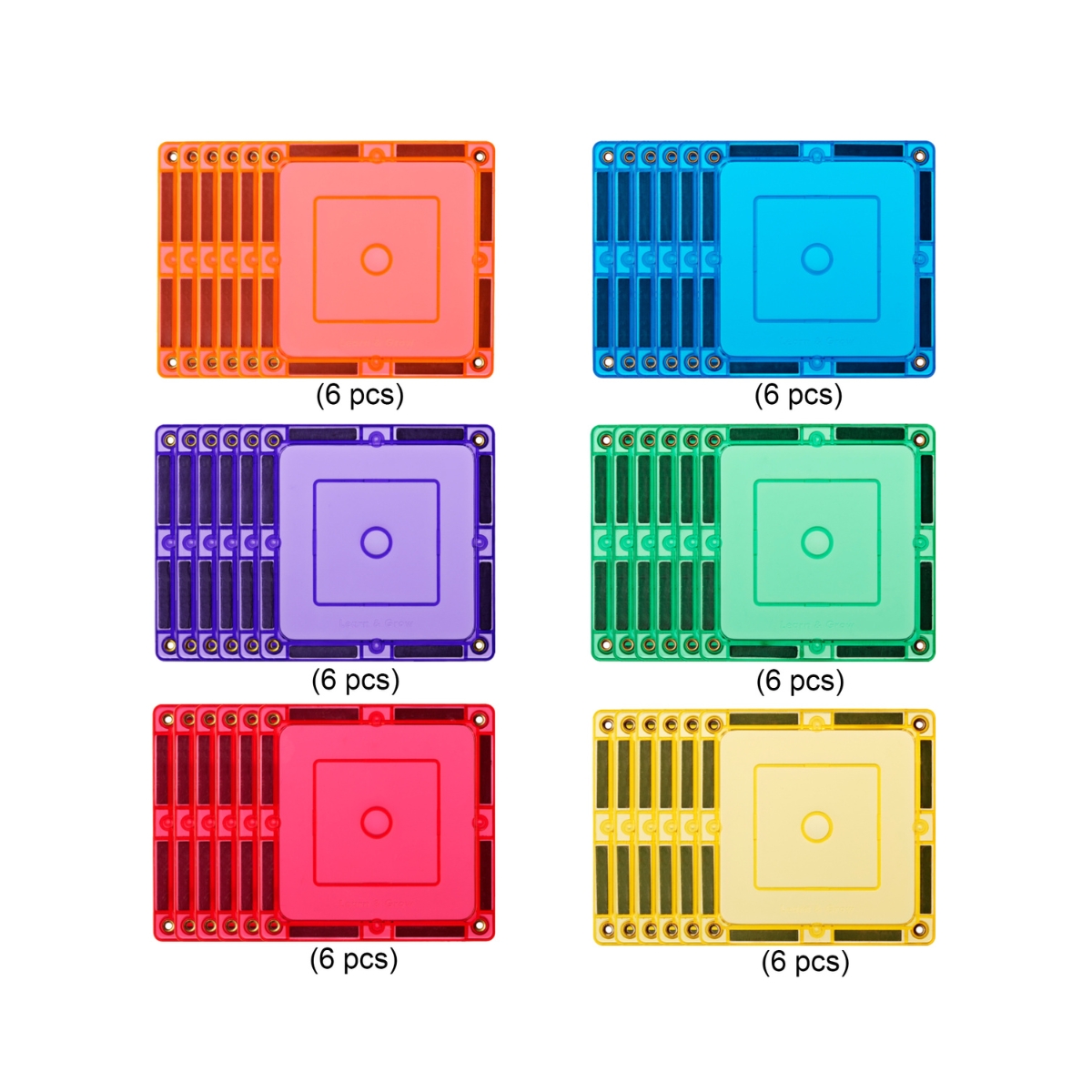 Set Mosaicos Magn&eacute;ticos Cuadro 36 Piezas Learn & Grow Toys image number null