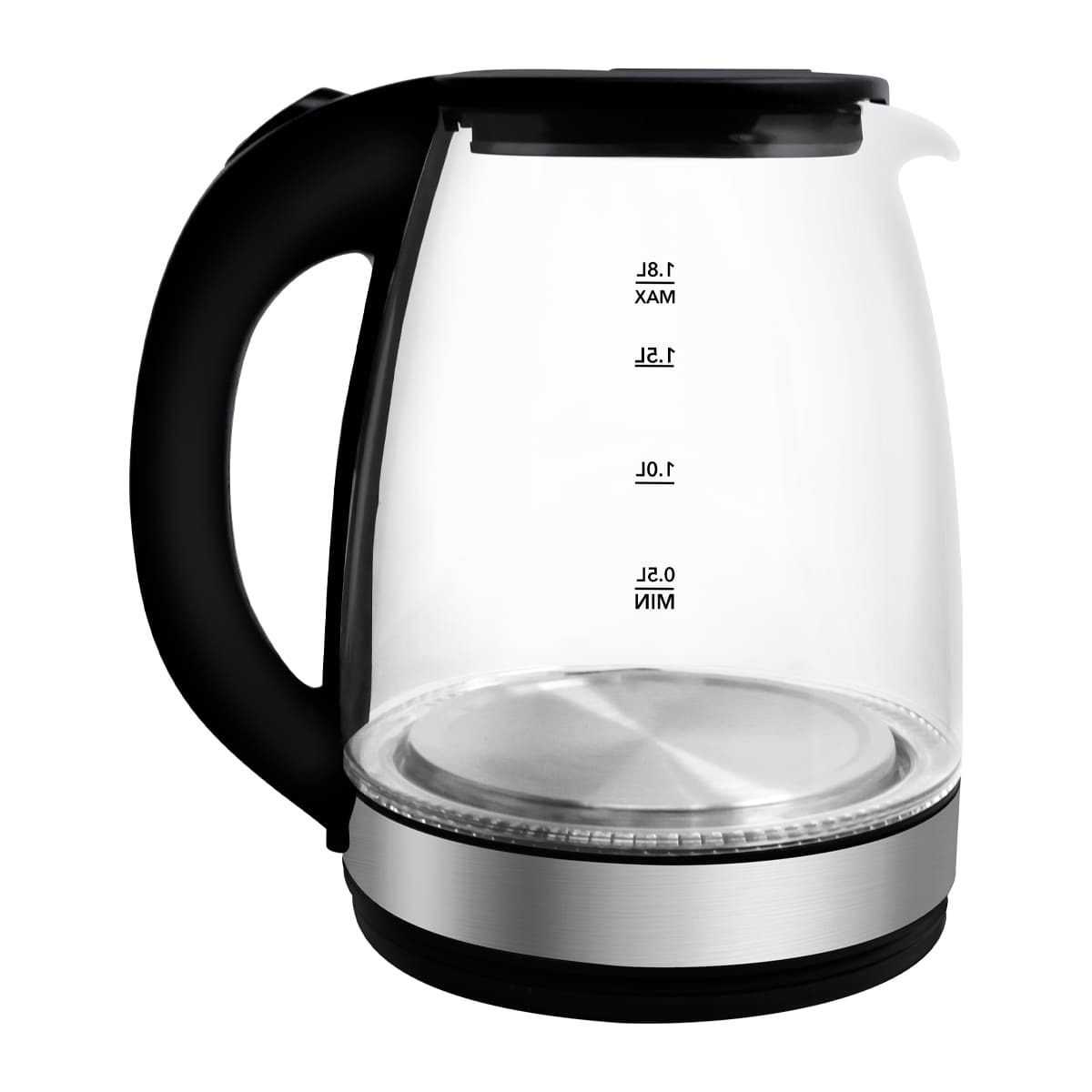 Tetera de Vidrio RCA 1.8 Lts Negro RC-328 image number null