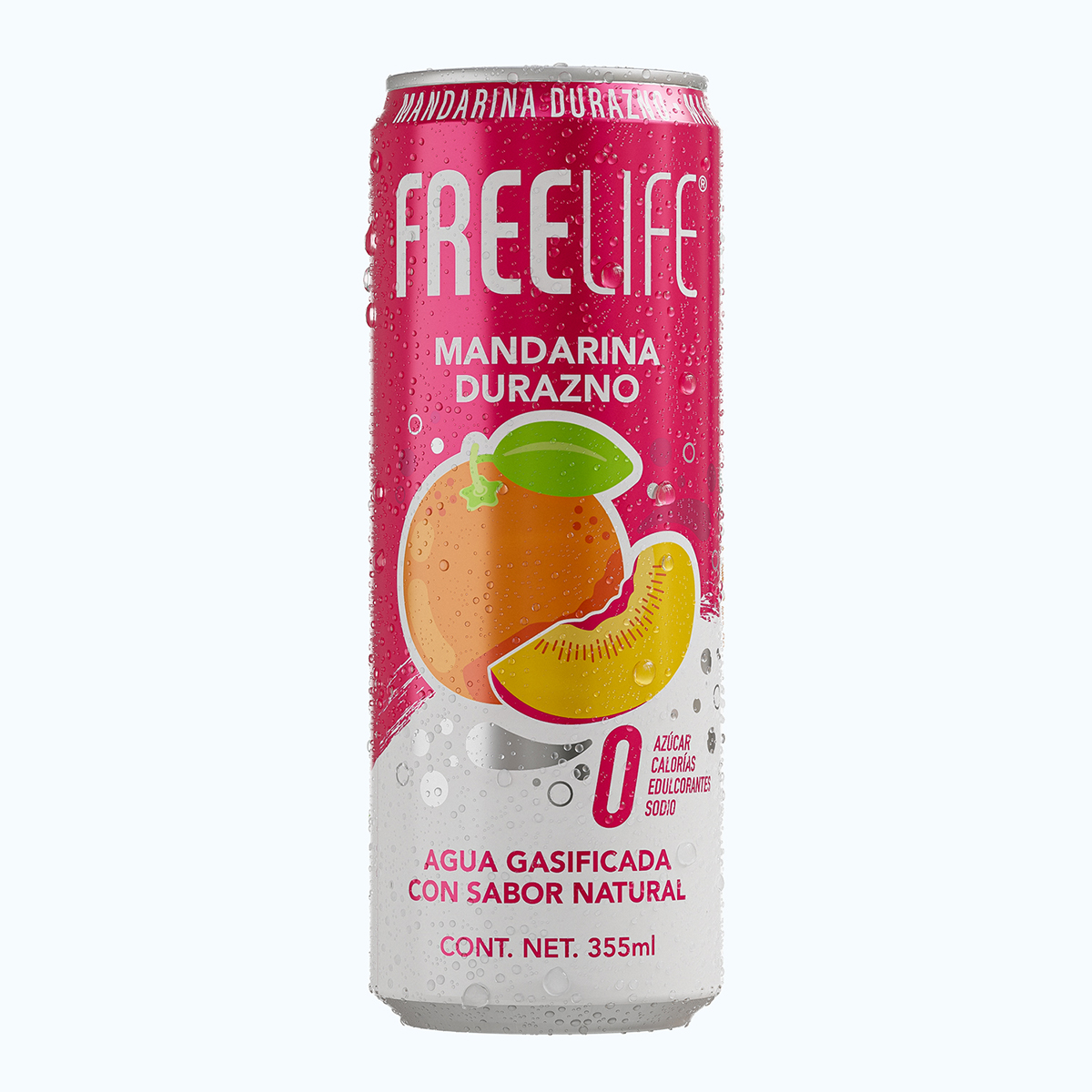 Agua Gasificada con Extracto de Mandarina Durazno image number null