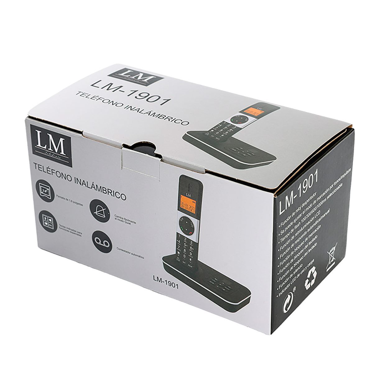 Tel&eacute;fono de Escritorio e Inal&aacute;mbrico LM-1901 image number null