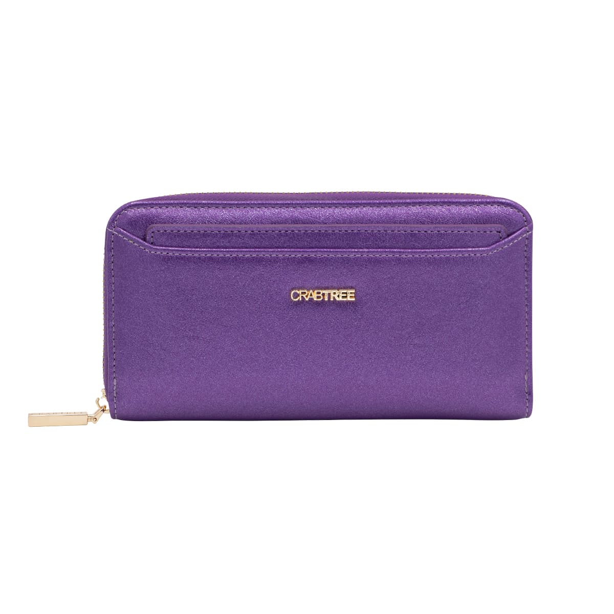 Cartera  Crabtree Morado Met&aacute;lico Para Mujer image number null