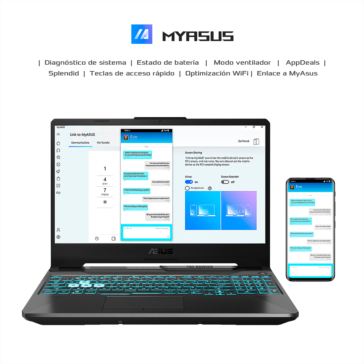 Laptop Gamer Asus de 15.6 Pulgadas Tuf Fa507nur-Lp087w image number null