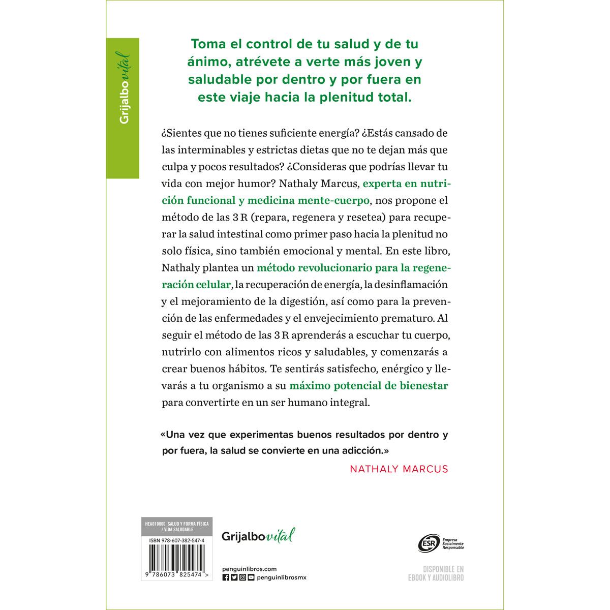 El m&eacute;todo de las 3 R. Repara, regenera y resetea tu cuerpo y mente para lograr el bienestar integral image number null