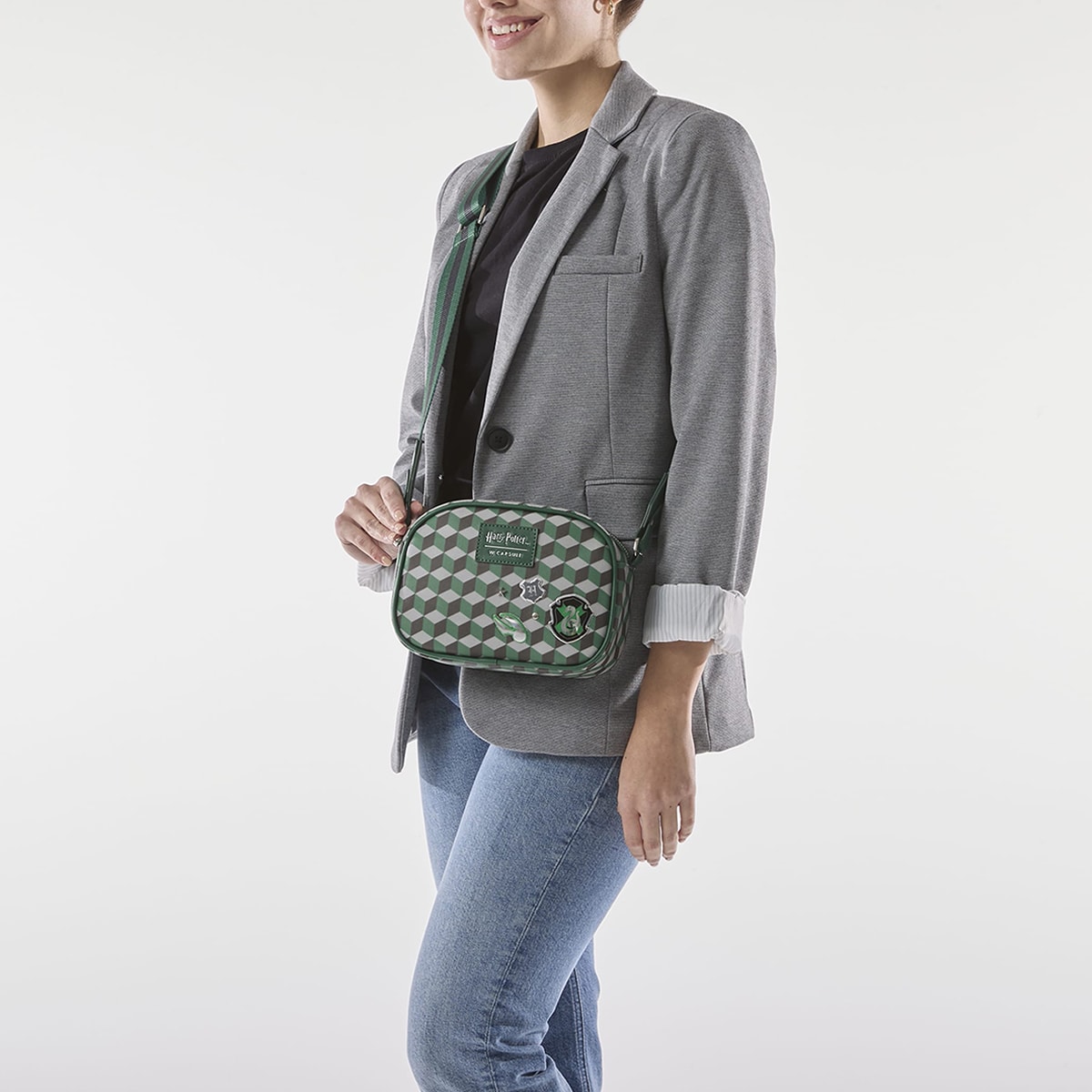 Bolsa Crossbody W Capsule Verde para Mujer image number null