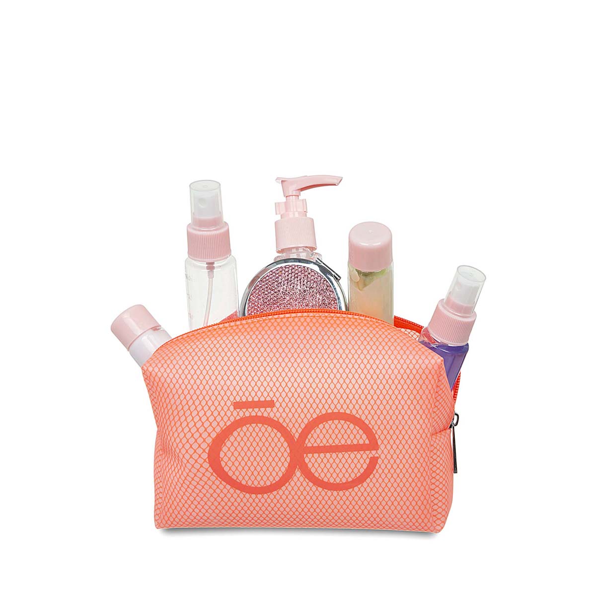 Cosmetiquera Cierre Sencillo Coral Cloe image number null