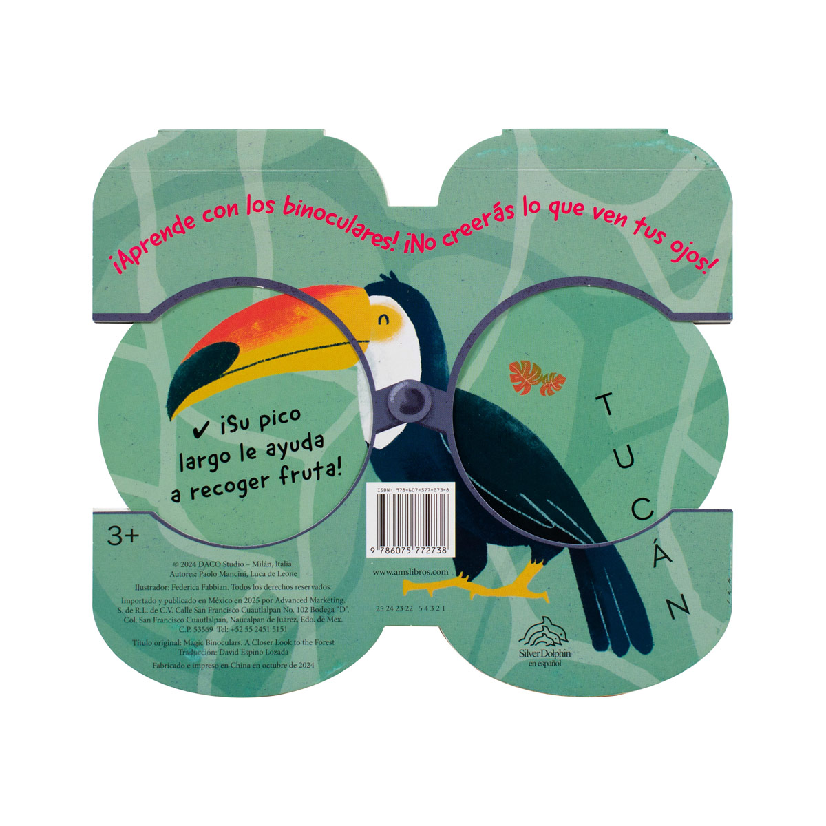 Binoculares m&aacute;gicos mira m&aacute;s de cerca la selva. image number null