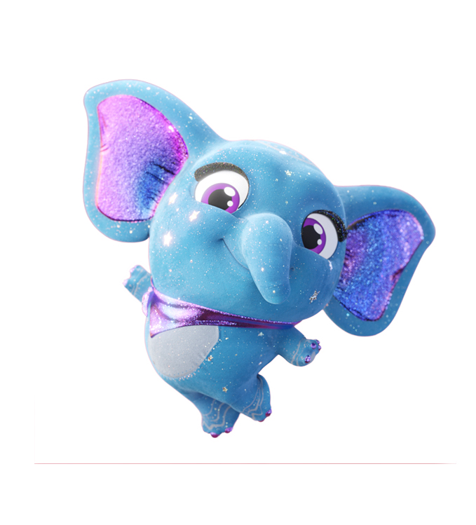 Peluche Electrónico EOLO Fiesta de Mascotas Disco Ball Baby Nesha Elefante con Sonidos image number null
