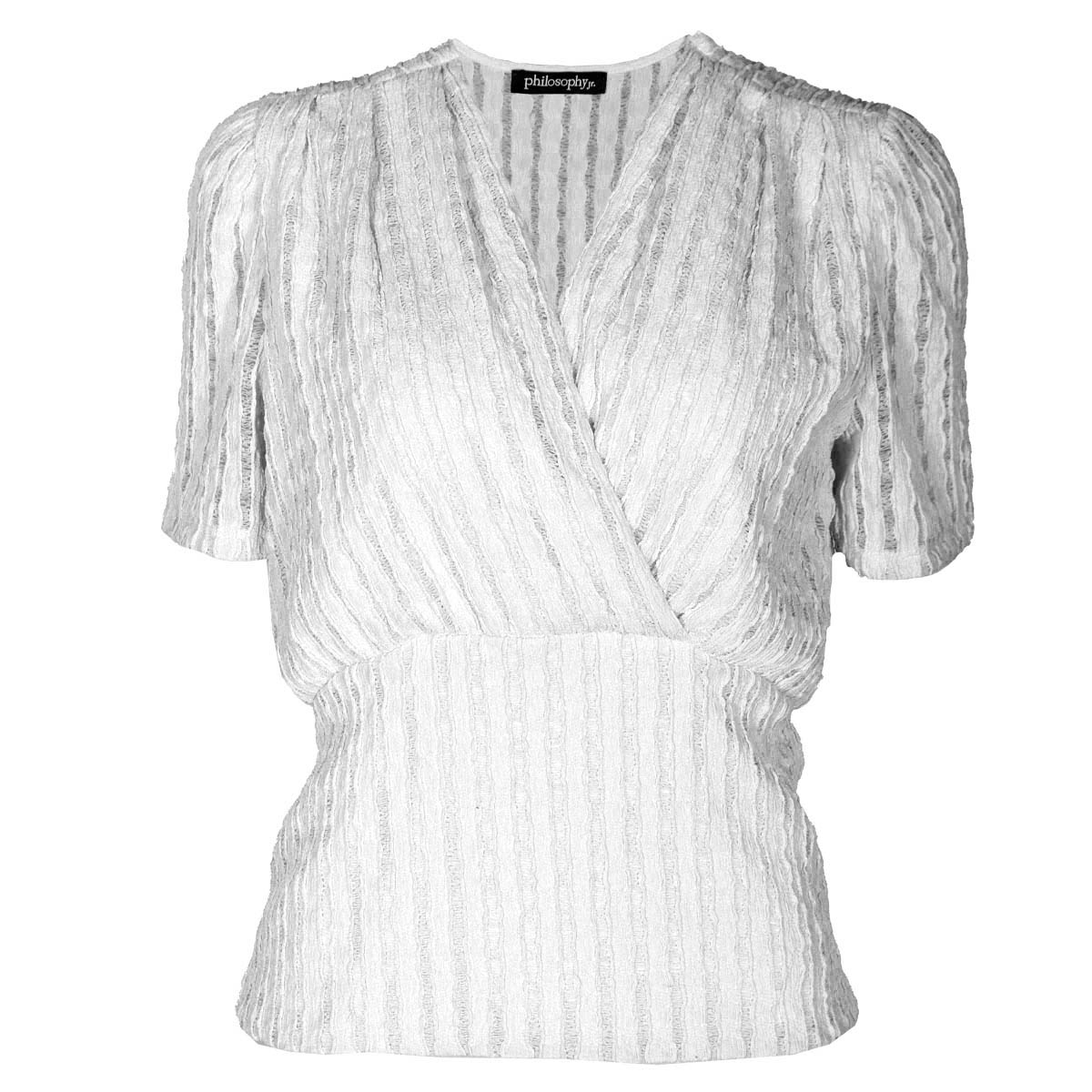 Blusa con Frente Cruzado Philosophy Talla Grande para Mujer image number null