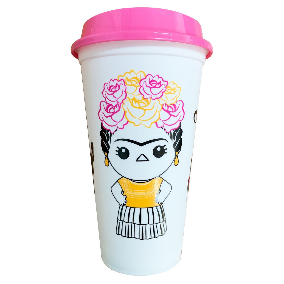 Vaso Cafetero By Mexico Floreada Blanco image number null