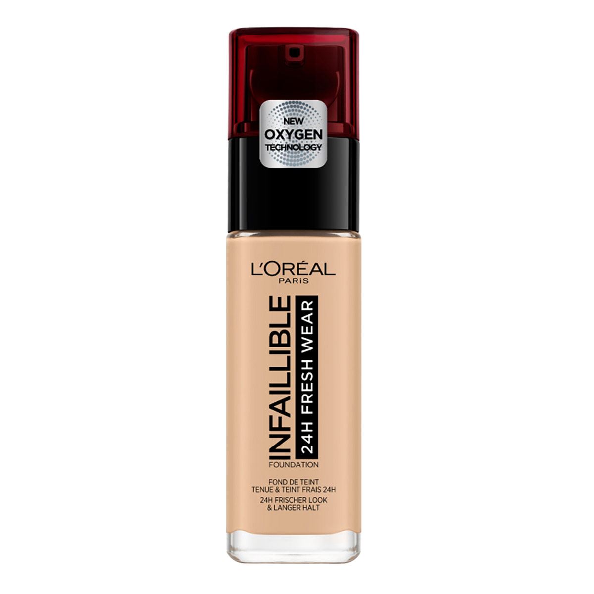 Base de maquillaje Infallible 24h Fresh wear L'Or&eacute;al Paris, Tono 125 Naturel Rose image number null