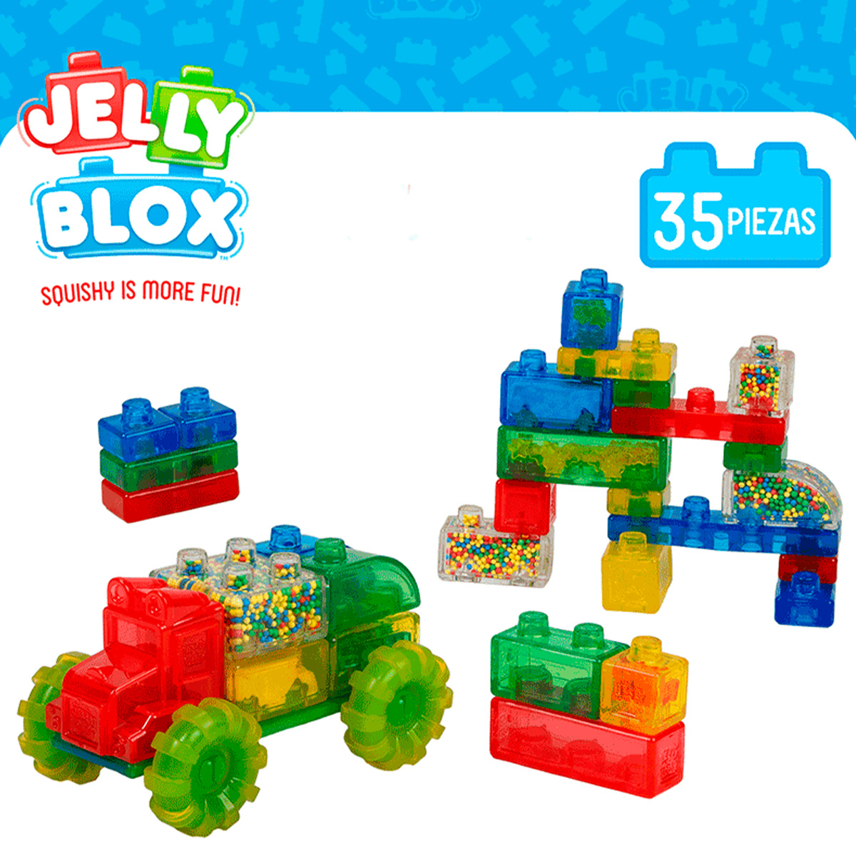 Set Bloques de Construcci&oacute;n Veh&iacute;culo Jelly Blox image number null