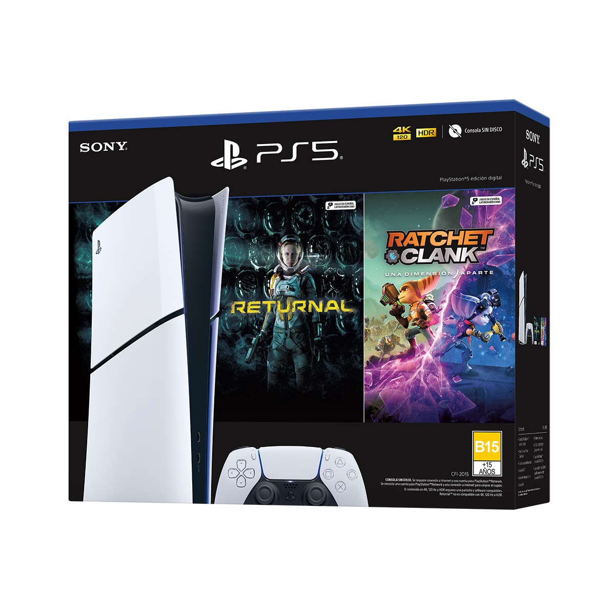 Consola PlayStation®5 (Modelo Slim) Con 2 Juegos - Versión Digital image number null
