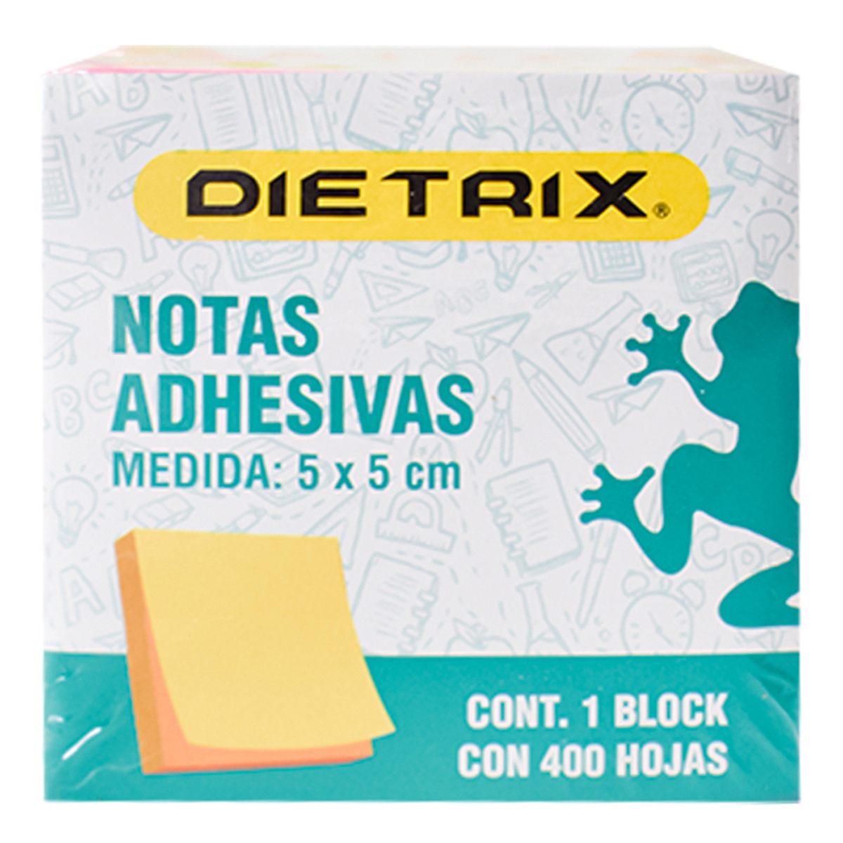 Notas Adhesivas Ne&oacute;n de 2 x 2 in con 400 Hojas DIETRIX image number null