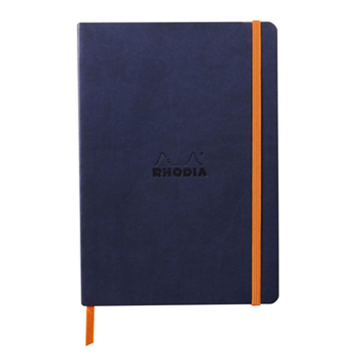 Libreta Rhodia A5 Pasta Suave Rayas Color Marino image number null