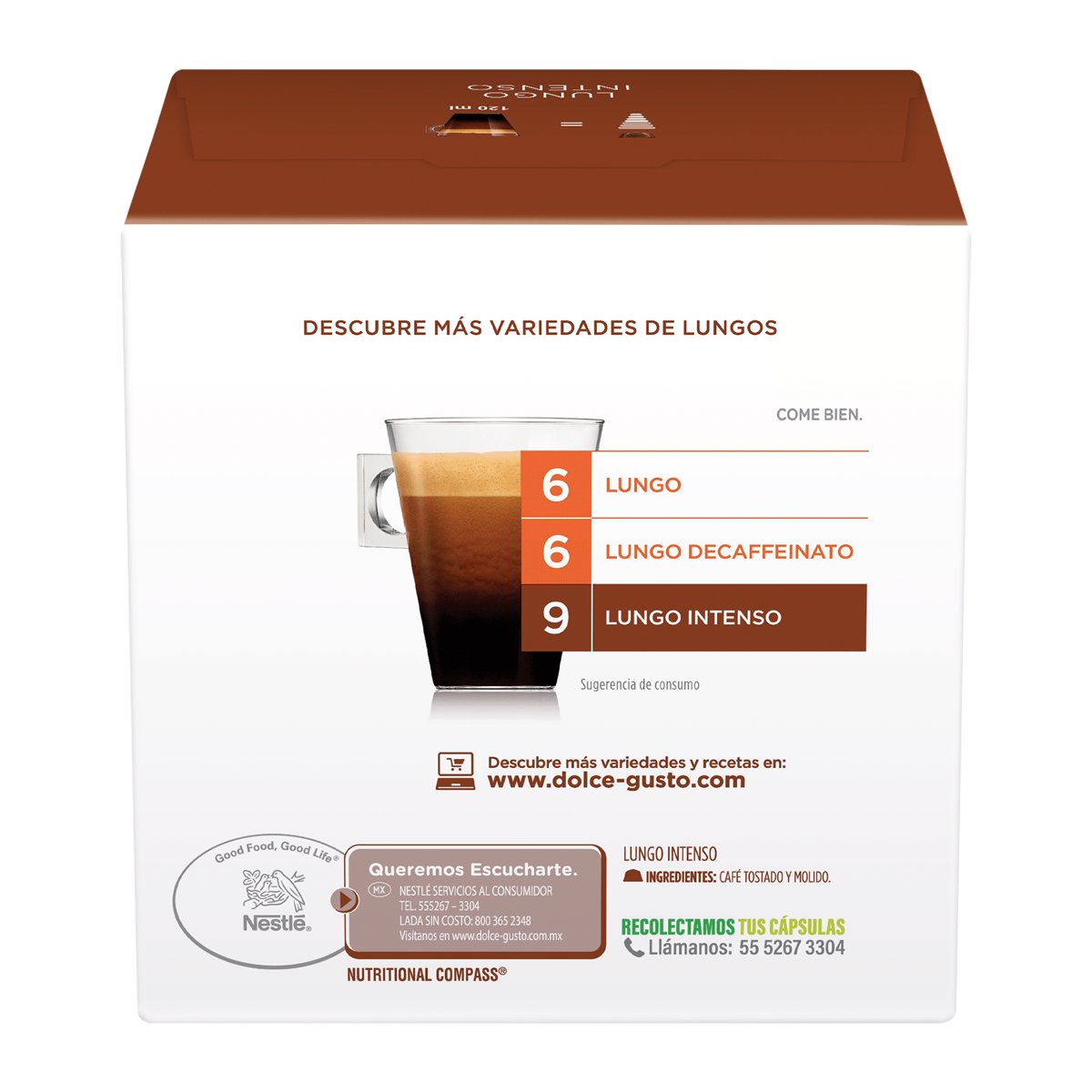Cápsulas Lungo Intenso 16 piezas image number null